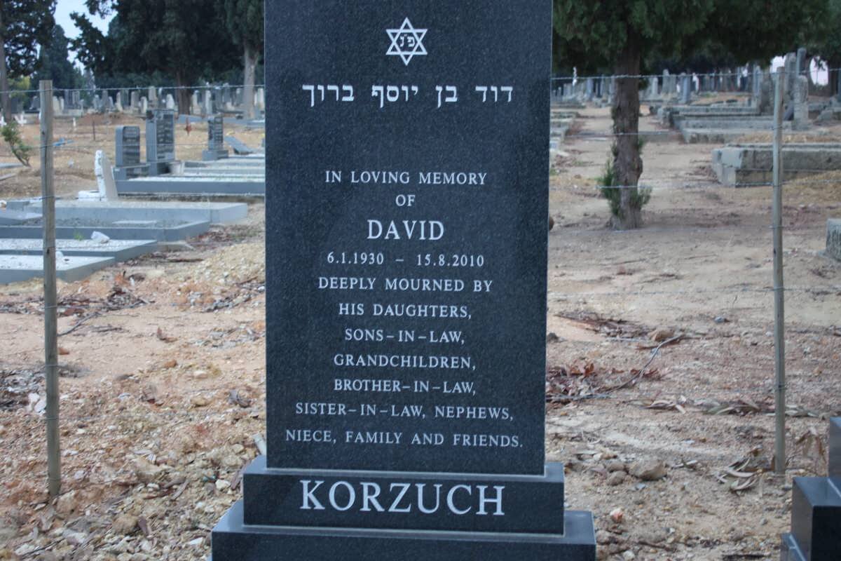 KORZUCH David 1930-2010