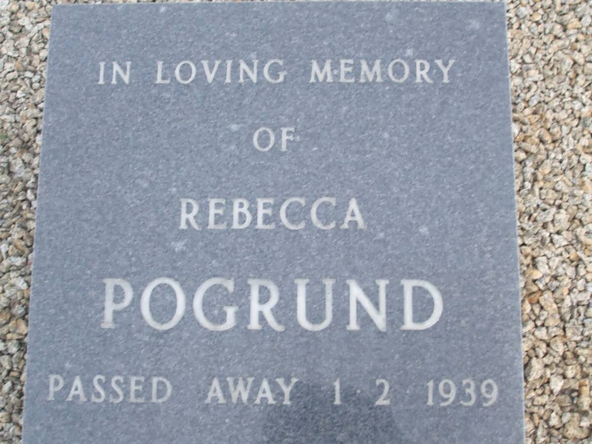 POGRUND Rebecca -1939