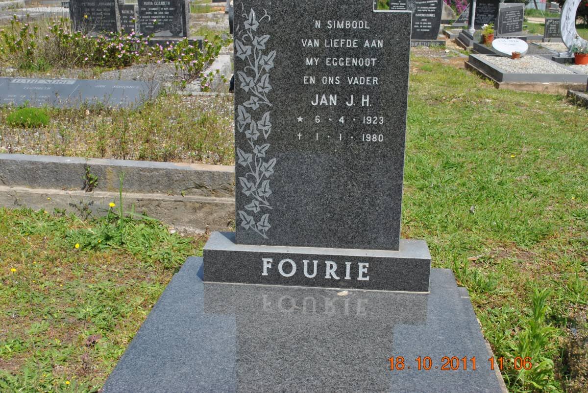 FOURIE Johan J.H. 1923-1980