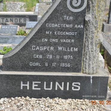 HEUNIS Casper Willem 1875-1956