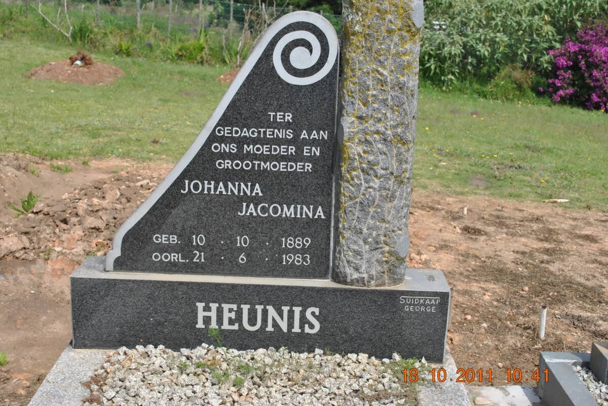 HEUNIS Johanna Jacoba 1889-1983