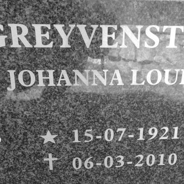 GREYVENSTEIN Johanna Louisa 1921-2010