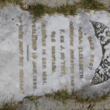 TOIT Anna Elizabeth, du 1891-1895