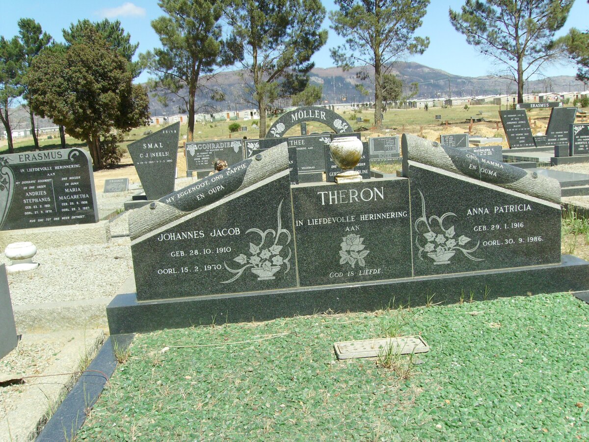 THERON Johannes Jacob 1910-1970 &amp; Anna Patricia 1916-1986