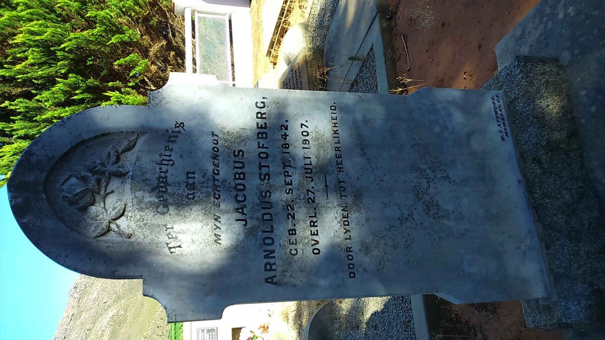 STOFBERG Jacobus Arnoldus 1842-1907