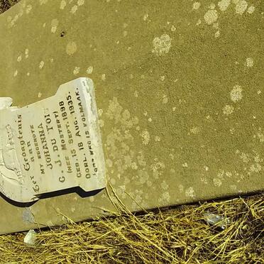 TOIT Johanna C.J., du nee MOSTERT 1898-1935