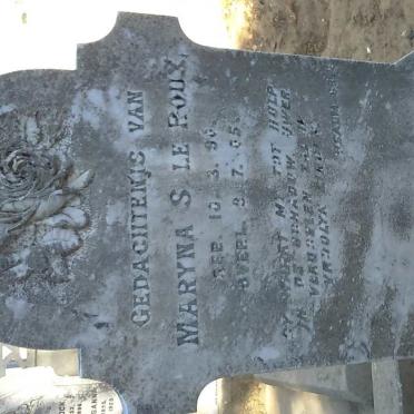 ROUX Maryna S., le 1890-1905