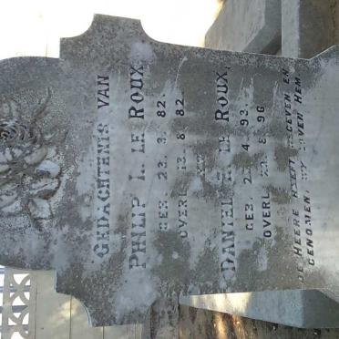 ROUX Philip L., le 1882-1882:: LE ROUX Daniel R. 1893-1896