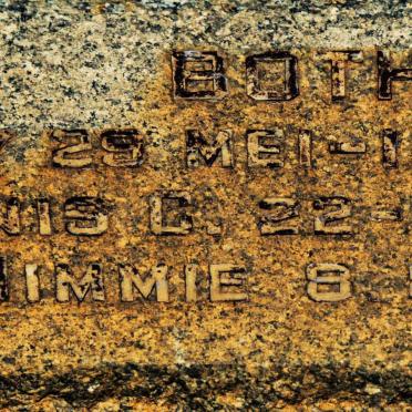 BOTHA Sophy 1940-1940 :: BOTHA Theunis C. 1944-1944 :: BOTHA Mimmie -1948