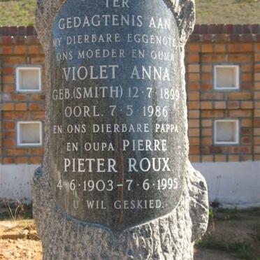 MALHERBE  Pieter Roux 1903-1995 &amp; Violet Anna SMITH 1899-1986