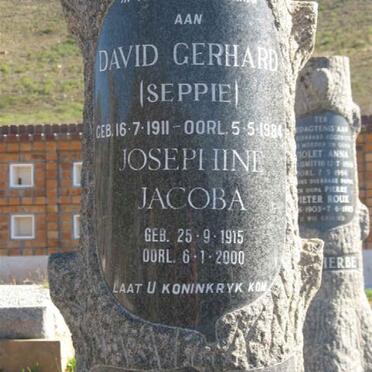 MALHERBE David Gerhard 1911-1984 &amp; Josephine Jacoba 1915-2000