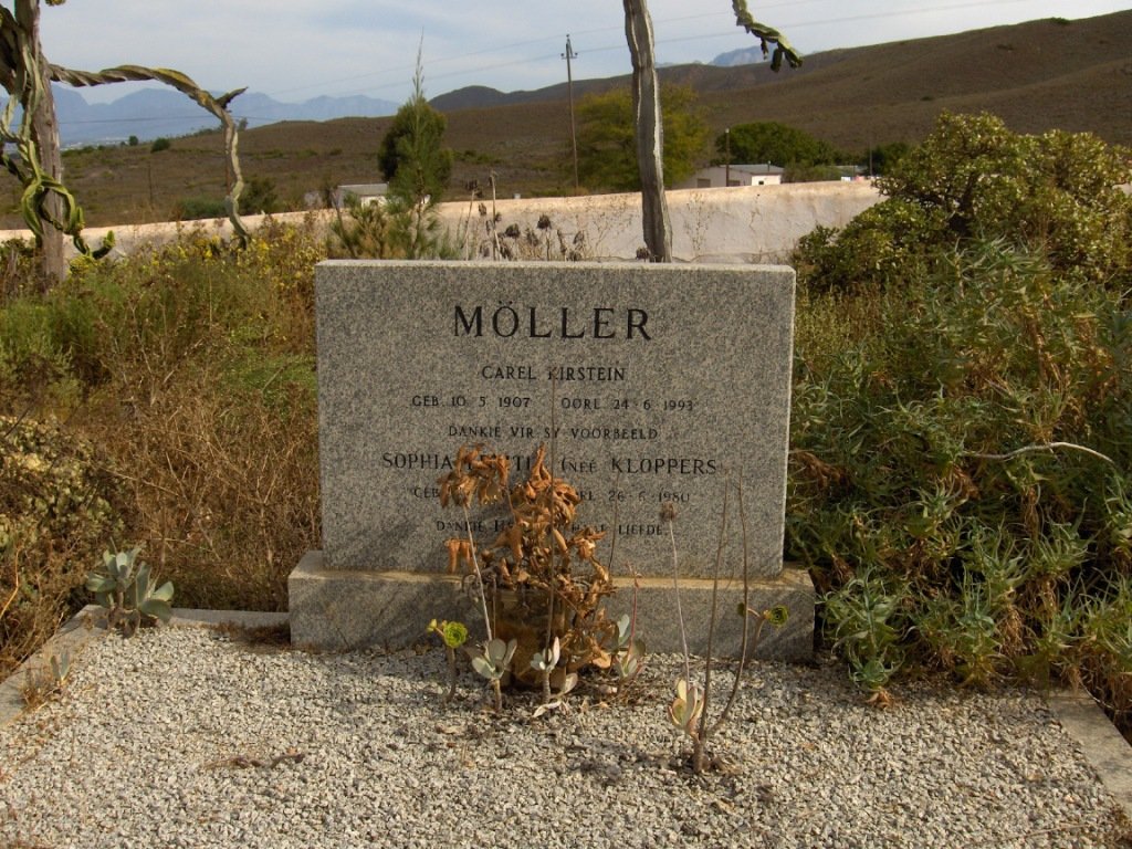 MOLLER Carel Kirstein 1907-1993 &amp; Sophia Letitia KLOPPERS 1905-1980