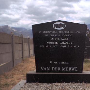 MERWE Wouter Jakobus, van der 1917-1976