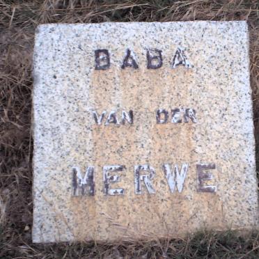 MERWE Baba, van der