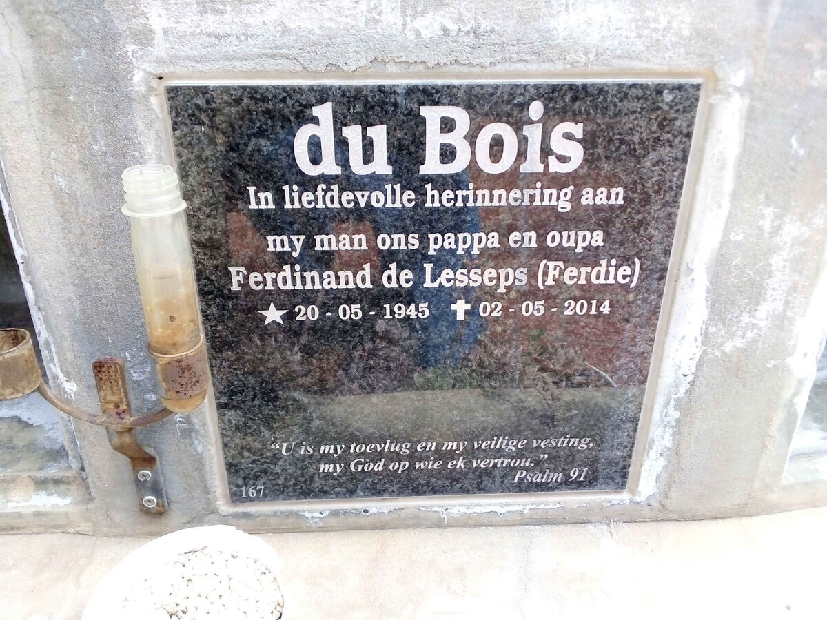 BOIS Ferdinand de Lesseps, du 1945-2014