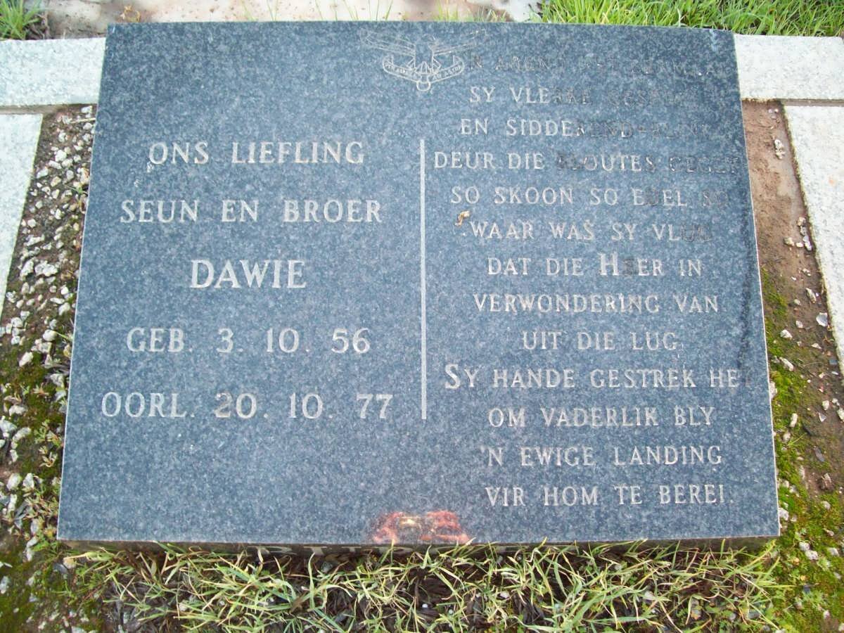 BURGER Dawie 1956-1977