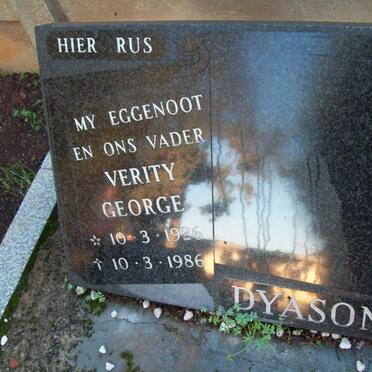 DYASON Verity George 1926-1986