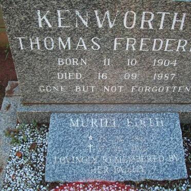 KENWORTHY Thomas Frederick 1904-1987 &amp; Muriel Edit 1916-2002