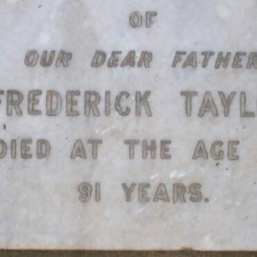 TAYLOR Frederick