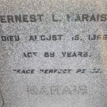 MARAIS Ernest L. -1966