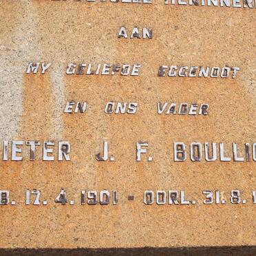 BOULLION Pieter J.F. 1901-1946