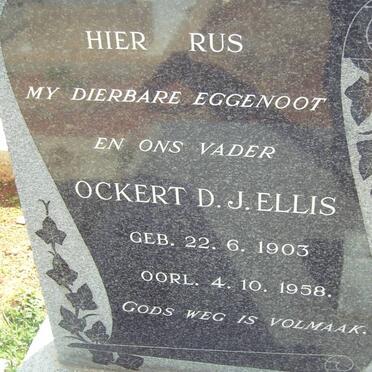 ELLIS Ockert D.J. 1903-1958
