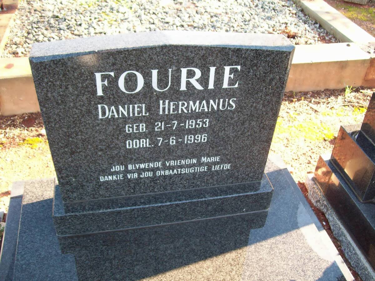 FOURIE Daniel Hermanus 1953-1996