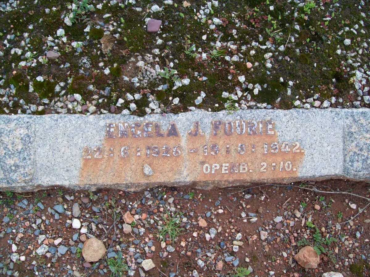 FOURIE Engela J. 1926-1942