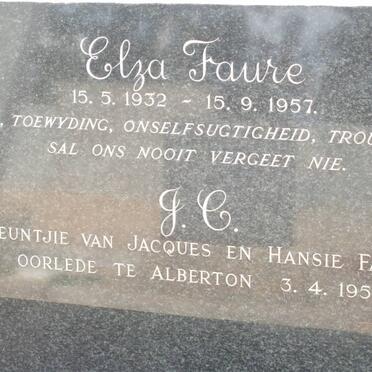 FAURE Elza 1932-1957 :: FAURE J.C. -1957