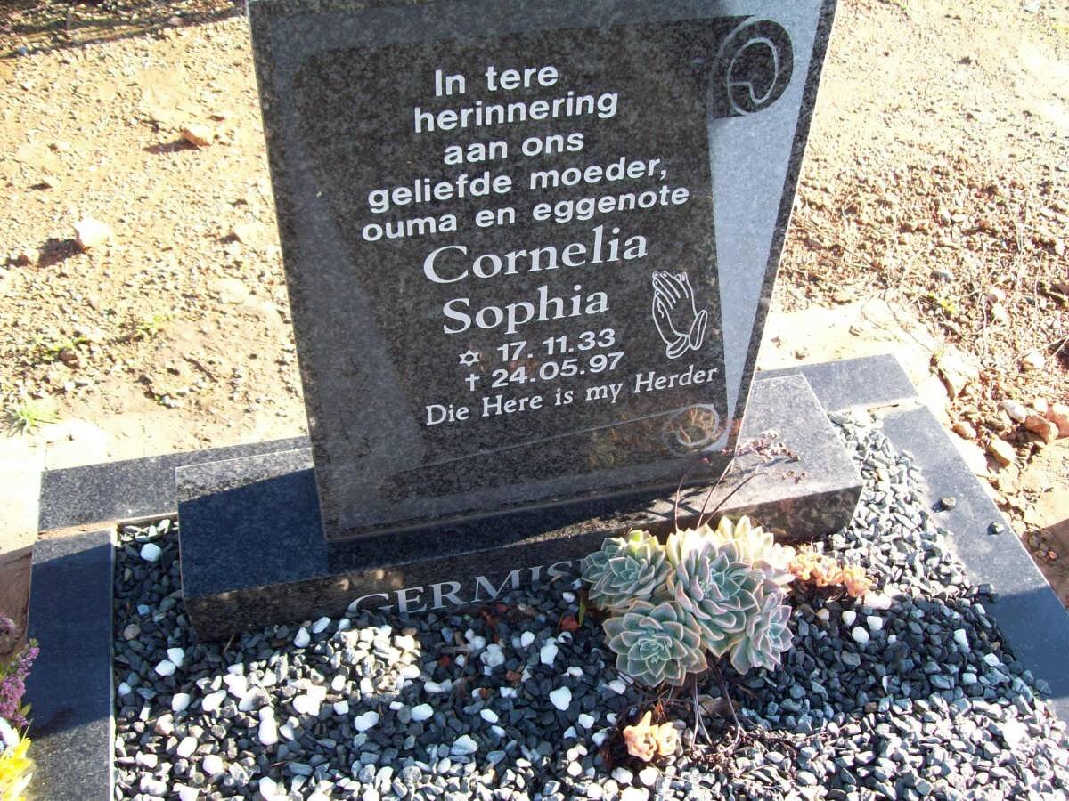 GERMISHUIZEN Cornelia Sophia 1933-1997