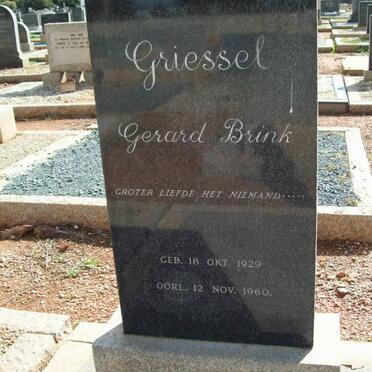 GRIESEL Gerard Brink 1929-1960