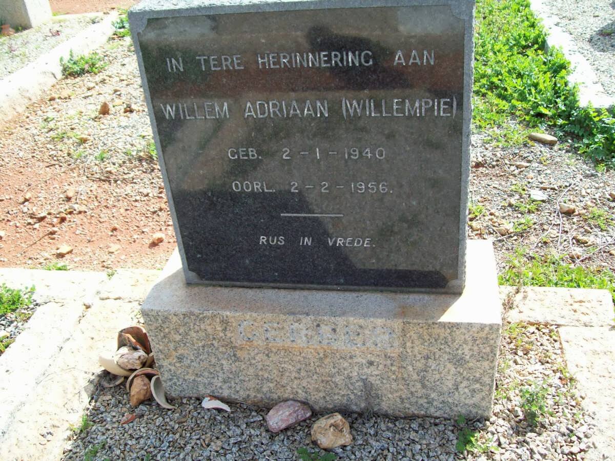 GERBER Willem Adriaan 1940-1956