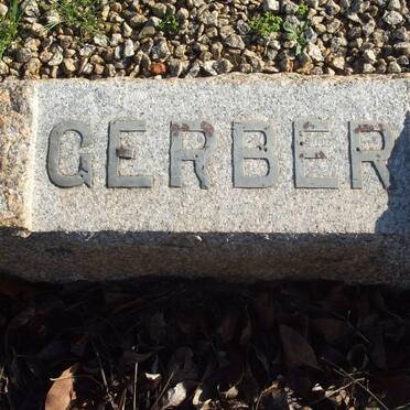 GERBER Petrus Johannes 1872-1938 &amp; Regina Barbara VAN ZYL 1885-1955