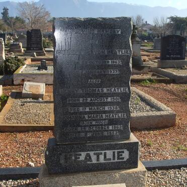 HEATLIE Charles Beeton 1863-1937 &amp; Johanna Maria HUGO 1862-1952 :: HEATLIE Henry Thomas 1901-1938