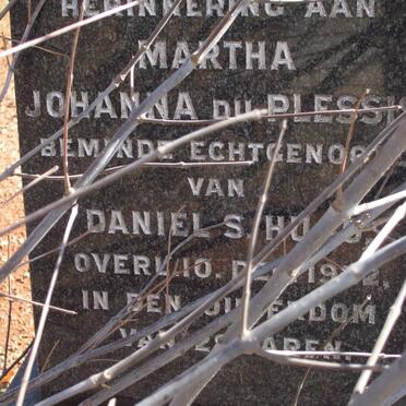 HUGO Martha Johanna nee DU PLESSIS -1922