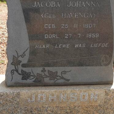 JOHNSON Jacoba Johanna nee HAVENGA 1907-1959
