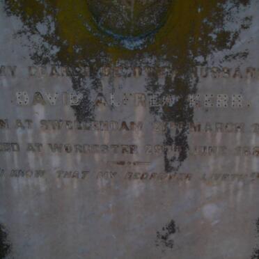 KERR David Alfred 1858-1887