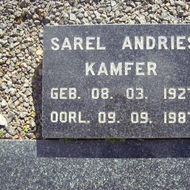 KAMFER Sarel Andries 1927-1987