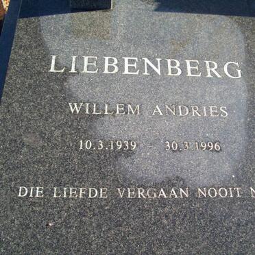 LIEBENBERG Willem Andries 1939-1996