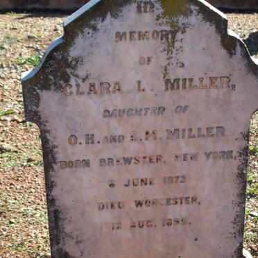 MILLER Clara L. 1873-1899