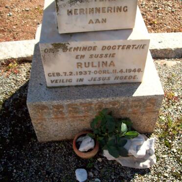 PRETORIUS Rulina 1937-1948