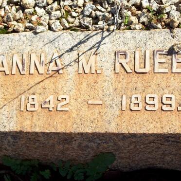 RUEBB Anna M. 1842-1899