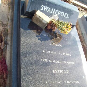 SWANEPOEL Johan 1935-1994 &amp; Estelle 1943-2000