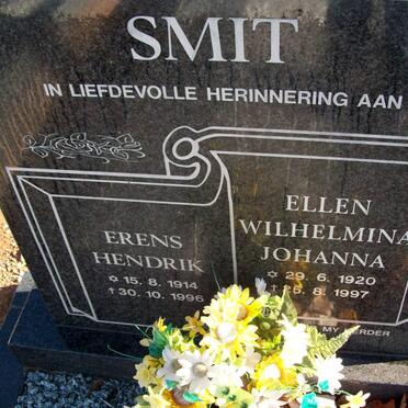 SMIT Erns Hendrik 1914-1996 &amp; Ellen Wilhelmina Johanna 1920-1997