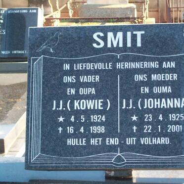 SMIT J.J. 1924-1998 &amp; J.J. 1925-2001
