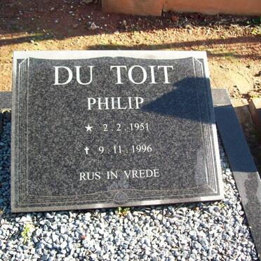 TOIT Philip, du 1951-1996