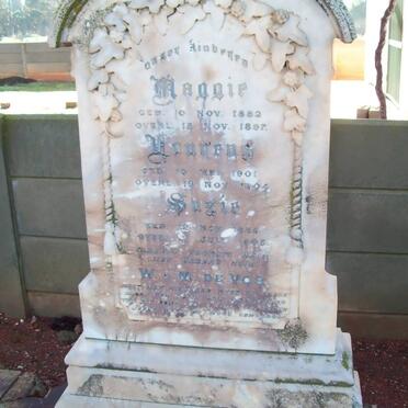 VOS Maggie, de 1882-1887 :: DE VOS Lourens 1901-1904 :: DE VOS Susie 1886-1905