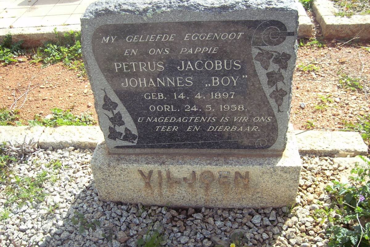 VILJOEN Petrus Jacobus Johannes 1897-1958
