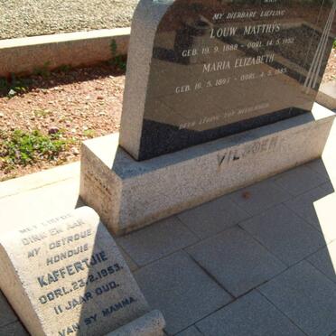 VILJOEN Louw Matthys 1888-1952 &amp; Maria Elizabeth 1897-1985