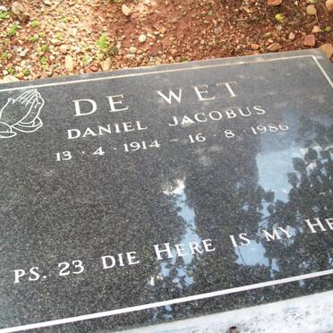 WET Daniel Jacobus, de 1914-1986